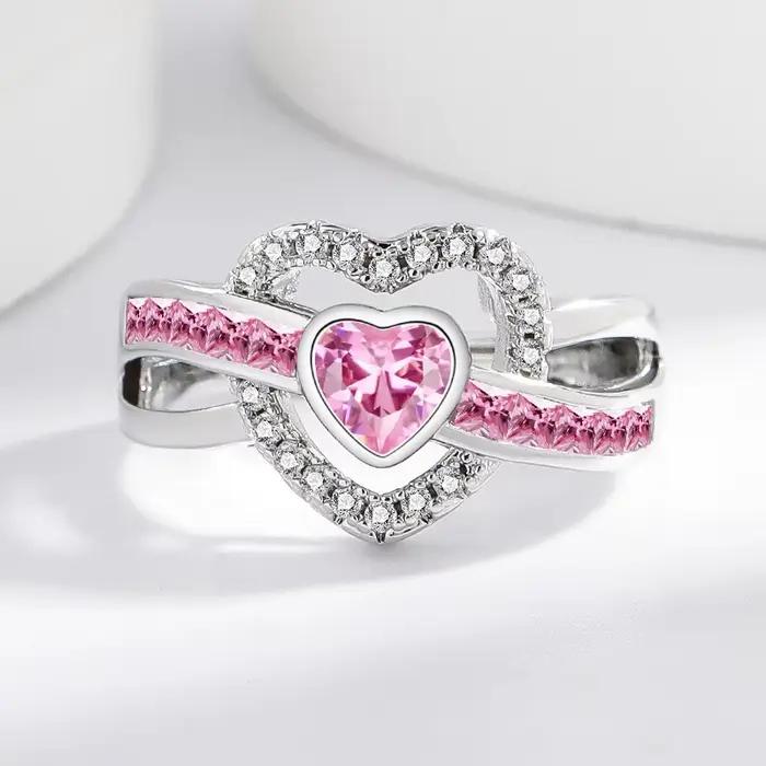 Bague classique en argent sterling 925 pour femmes