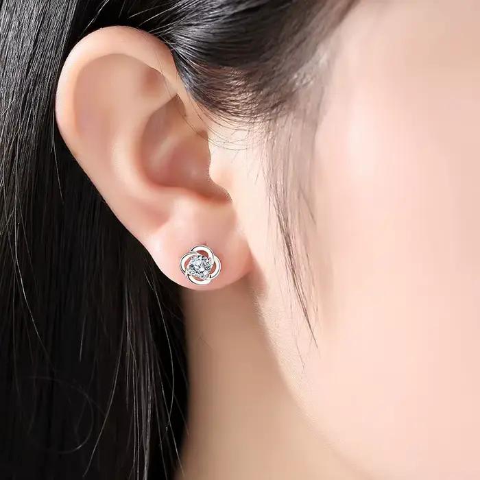 Bagues en argent sterling 925 avec zircon brillant, simples, pour femmes, bijoux de mariage et de fiançailles, cadeau tendance, haute qualité