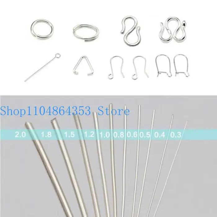 Fil d'argent 925 pour fabrication bijoux, outils et équipements de joaillerie, fil facile à façonner, pour bijoux personnalisés occasions spéciales