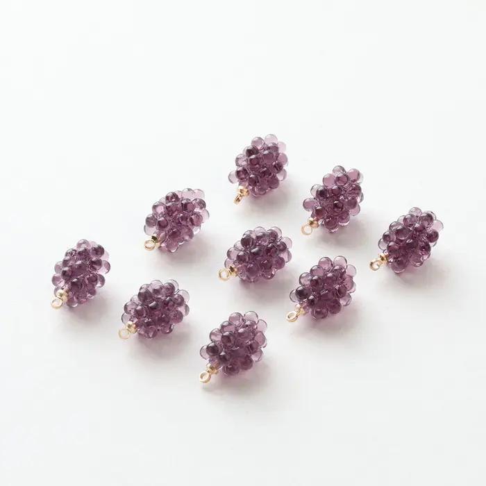Mini pendentif en résine de grenade de raisin drôle