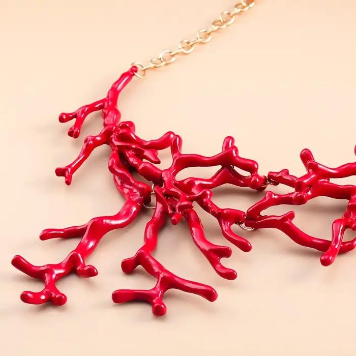 Collier bohème vintage en alliage ChimRed