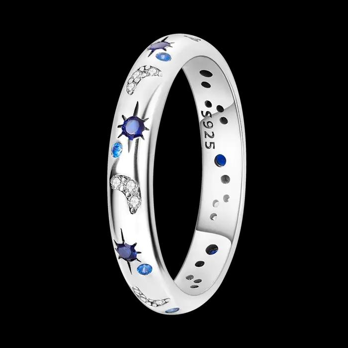Bague en argent Sterling 925 motif croix pour femmes occasion engagement certifiée avec GDTC
