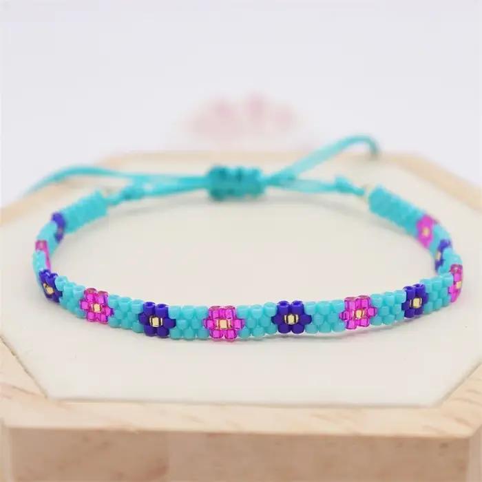 ZBoom GVI-Bracelet perlé multicolore pour femmes
