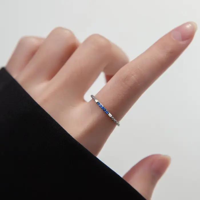 Bagues en argent Sterling 925 et Zircon Serpentine pour femmes, accessoires de bijoux de luxe de styliste, fiançailles