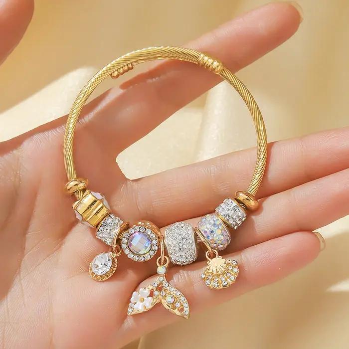 Bracelet de perles multi-éléments pour femmes design géométrique élégant et durables couleurs variées pour cadeaux rendez-vous fêtes et festivals