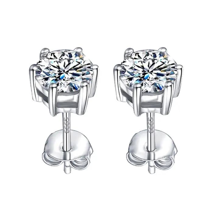 Boucles d'oreilles personnalisées en argent Sterling S925
