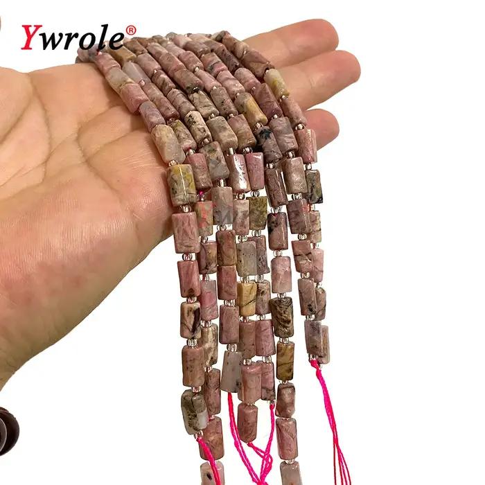 Perles en Rhodonite Rouge Naturelle pour Bijoux