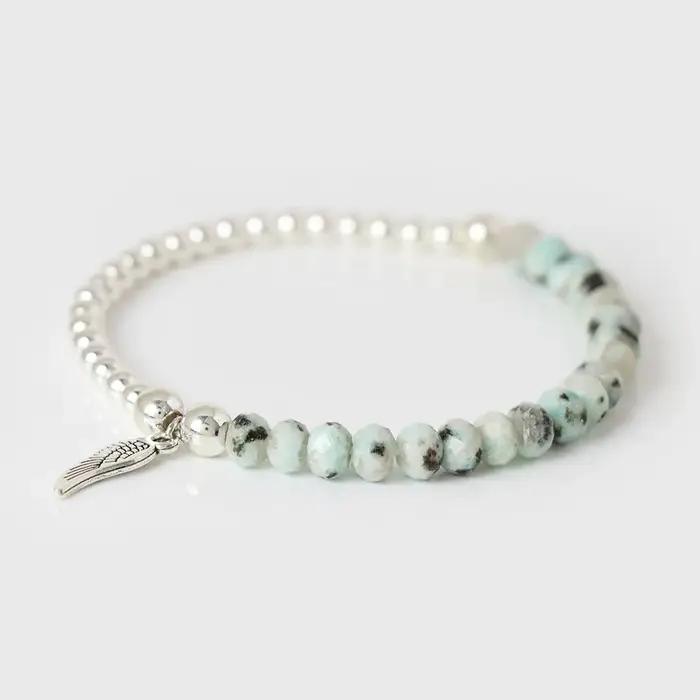 Bracelets à breloques en forme d'ailes d'ange pour femmes