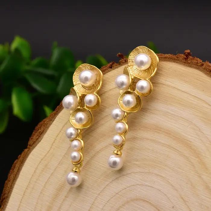 Boucles d'oreilles en perles d'eau douce naturelles