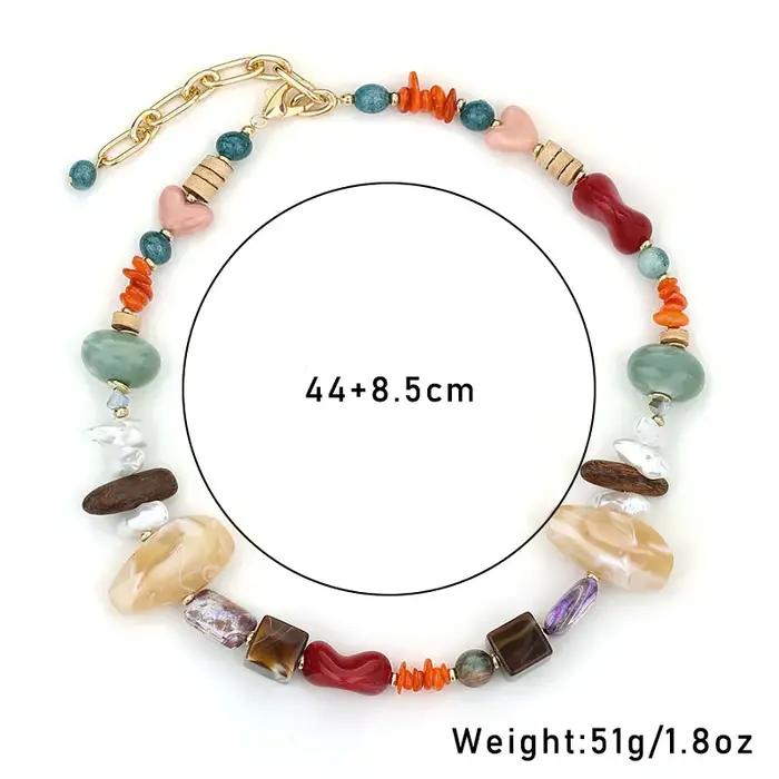 Collier Bohème de Perles pour Femme, Bijoux de ixde Mariage