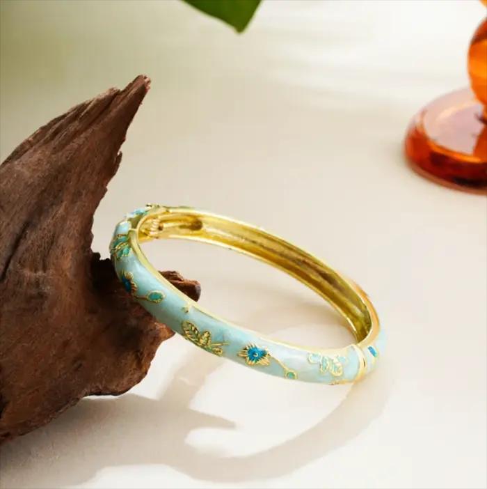 Bracelet en émail Vintage pour femmes