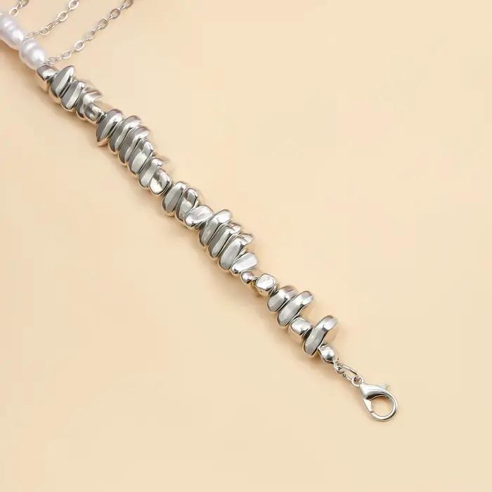 LATS – collier polyvalent avec pompons perlés, longueur réglable, chaîne de cou pour vêtements de fête, bijoux à la mode, accessoires, cadeau