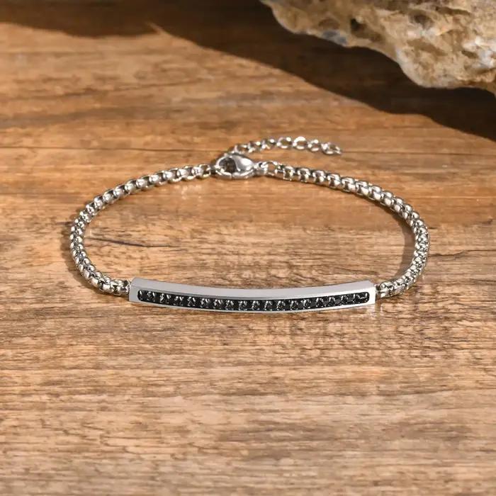 Zunderly-Bracelets de perles carrées pour hommes et femmes, bracelet JOBracelet, couple romantique, cadeaux de la fête des Léons, mode, luxe