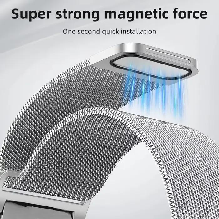 Bracelet de montre intelligente 20mm pour Omega X Swatch Joint MoonSwatch Bracelet milanais en acier inoxydable pour Bracelet de montre magnétique MoonSwatch