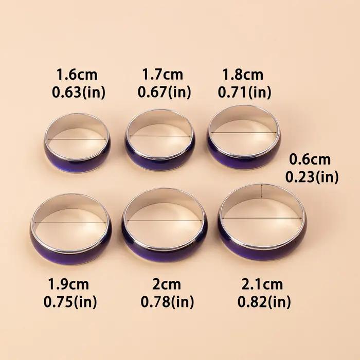 Anneau d'Humeur Constellation en Acier Inoxydable avec Palette de Couleurs Aléatoires Pour Parties et Soirées Spéciales