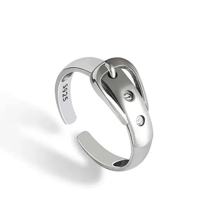 Ceinture en argent sterling 925 Bagues réglables