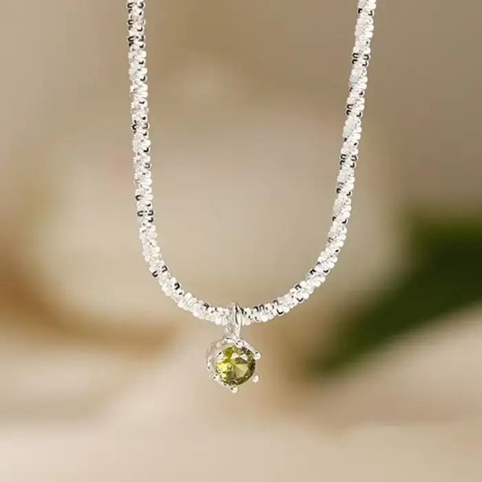 Andara luxe 925 argent Sterling perles d'olivier serpent os collier mode italien