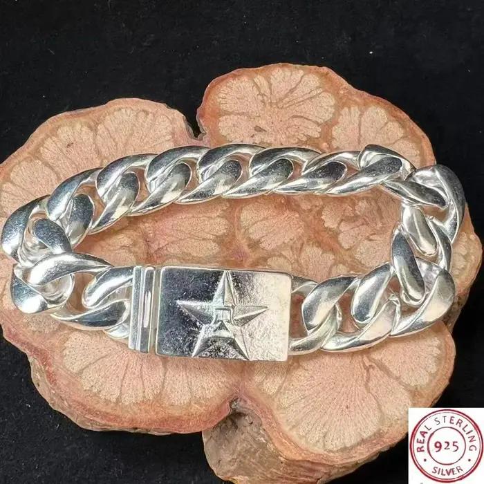 Bracelet torsadé en argent tibétain 925