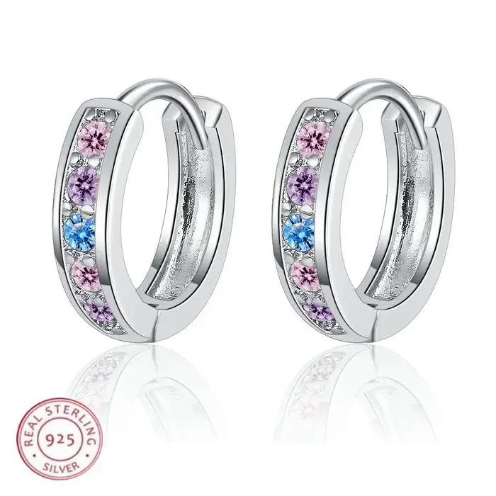 Boucles d'oreilles en argent Sterling 925