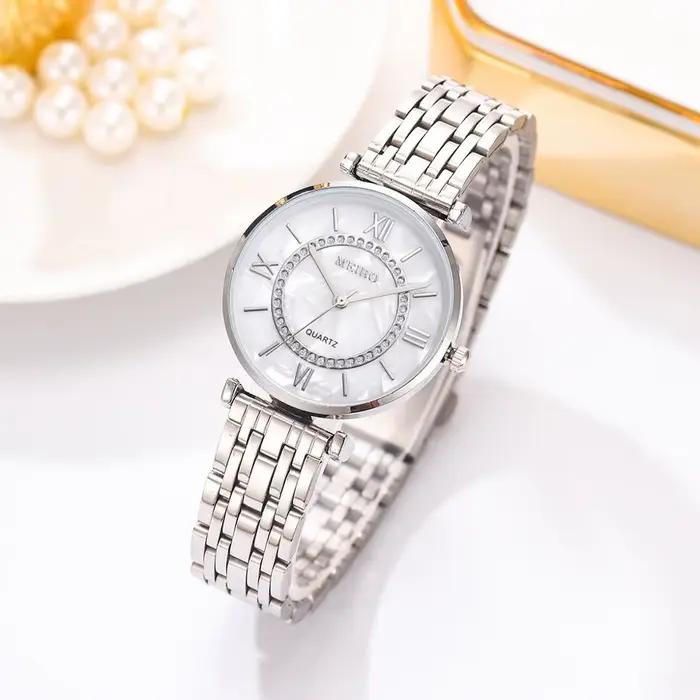 Luxe cristal femmes Bracelet montres haut de gamme mode diamant dames Montre à Quartz en acier Femme Montre-Bracelet Montre Femme Relogio