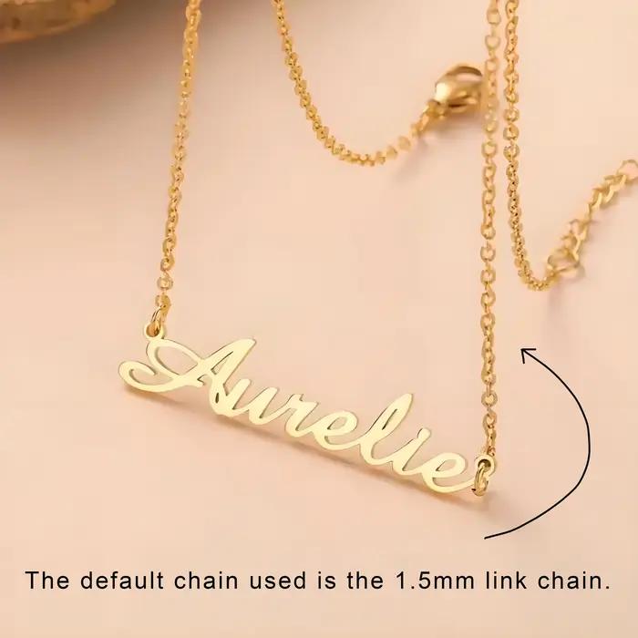 Collier avec nom personnalisé pour femmes et hommes