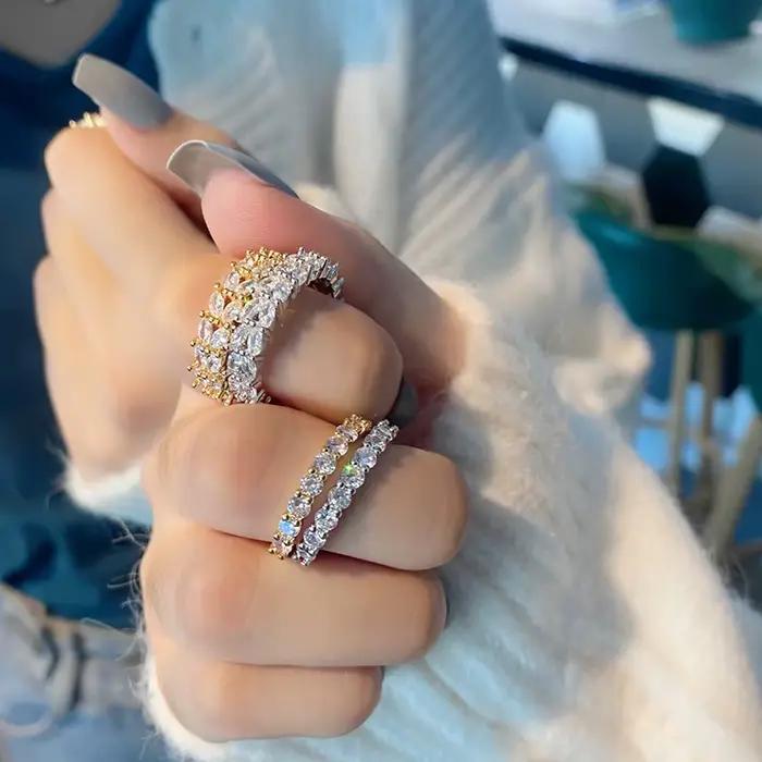 ANENJERY – bague en Zircon pour femmes