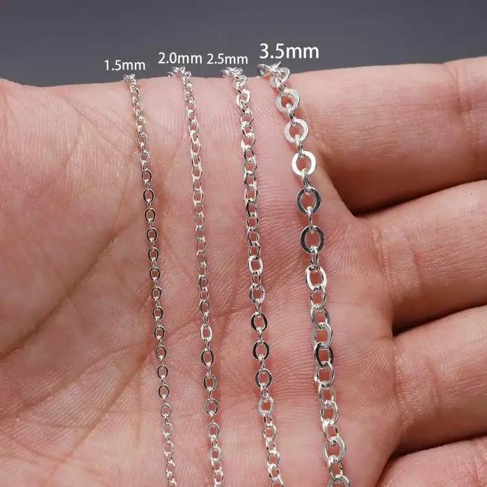 Chaîne de collier plaquée or/bronze pour la fabrication de bijoux, matériaux de chaînes de collier, fournitures faites à la main pour créations uniques et durables