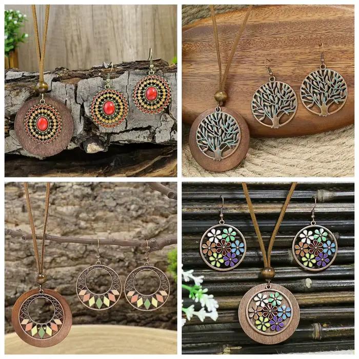 Boho Vacation-Ensemble de bijoux géométriques pour femmes