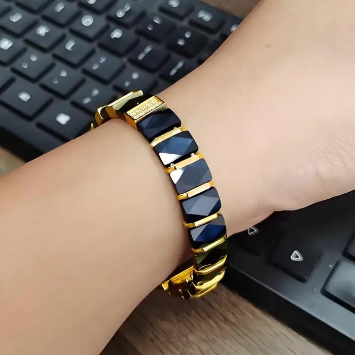 ARADOO – Bracelet en céramique et titane pour hommes et femmes