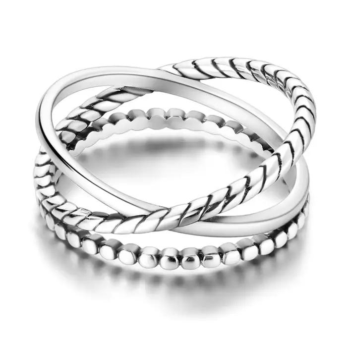 Bagues originales en argent Sterling 925, empilables, en argent infini avec zircon, pour femmes, bijoux pour anniversaire de mariage, cadeau d'anniversaire, tendance