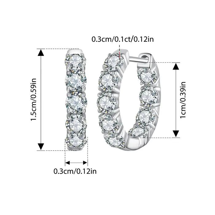 Bamoer – boucles d'oreilles en argent Sterling 925 pour femmes