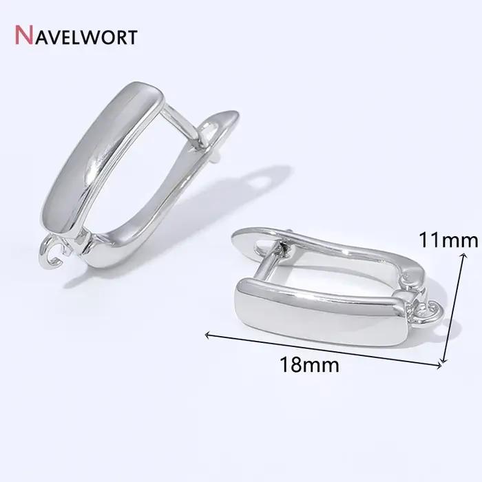 1/2/3 paires de fixations de boucles d'oreilles plaquées or 18 carats