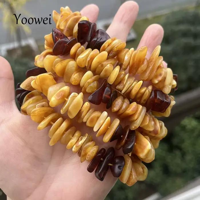 Bracelets en ambre véritable, cadeau 100% authentique, fait à la main, unisexe, miel de la baltique naturel, perles de cerise, ambre de guérison, fournisseur de bijoux à faire soi-même