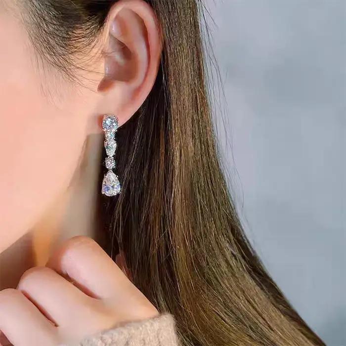 COSYA – boucles d'oreilles en argent 100% S925 pour femmes