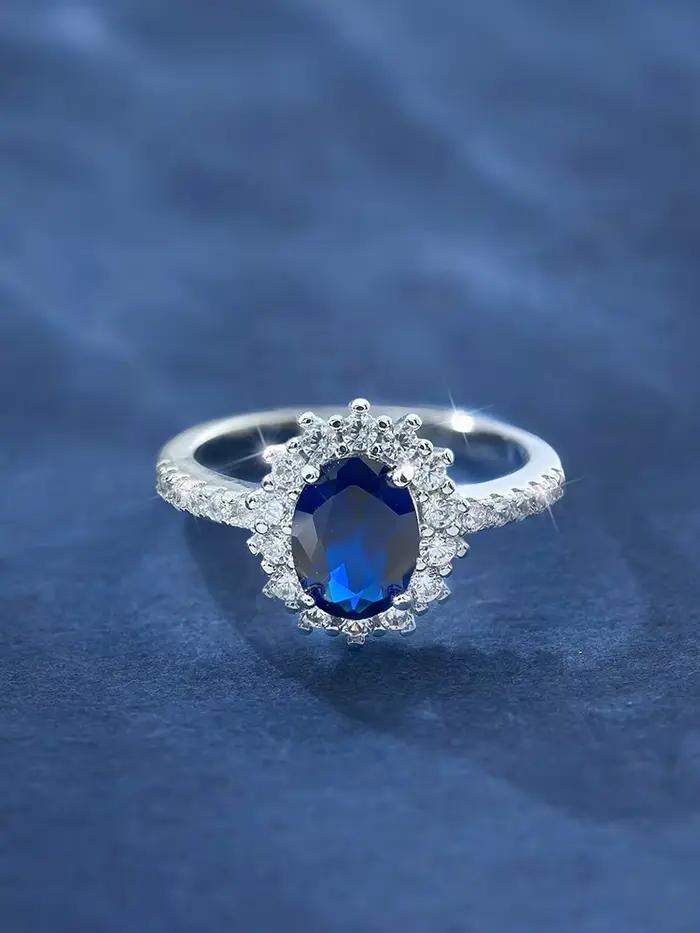 Bague classique en argent Sterling 925 pour femmes