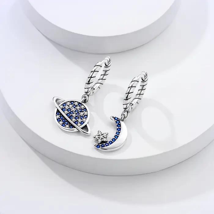 Boucles d'oreilles originales en argent Sterling 925 pour femmes