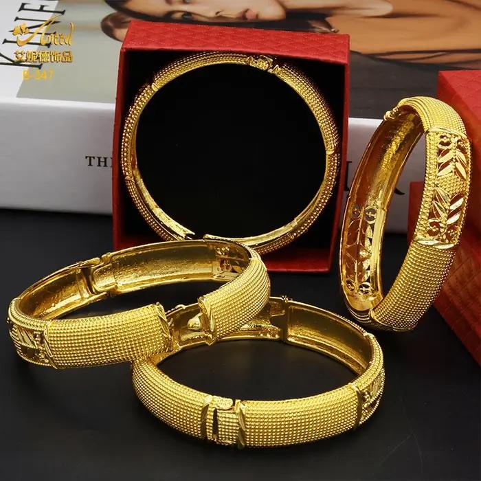 Bracelets de luxe en or 24 carats pour femmes