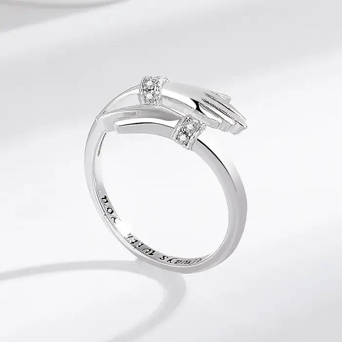 Bague en argent Sterling 925 en Zircon 5A pour femmes