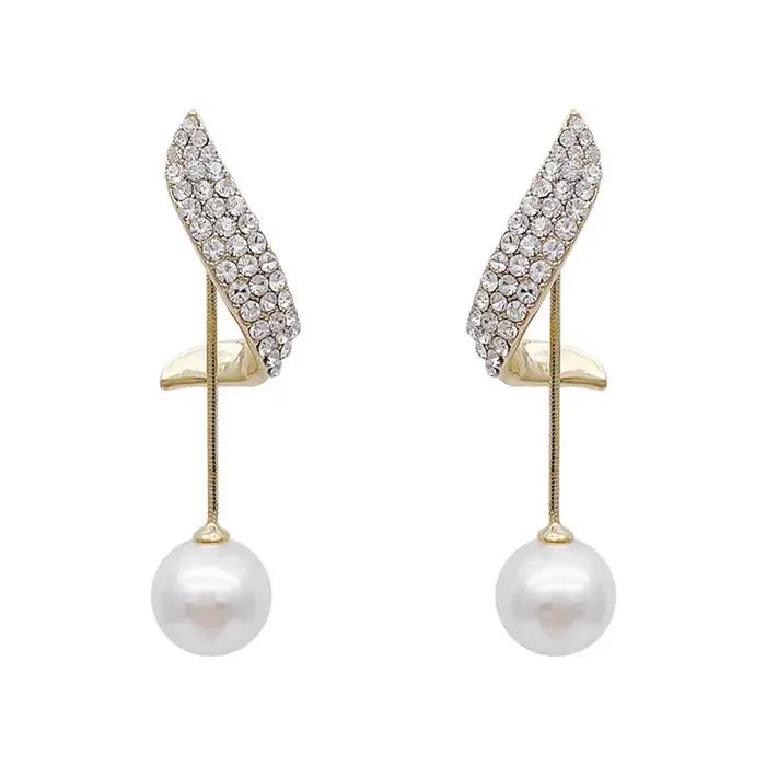 Boucles d'oreilles classiques et élégantes en Imitation de perles pour femmes