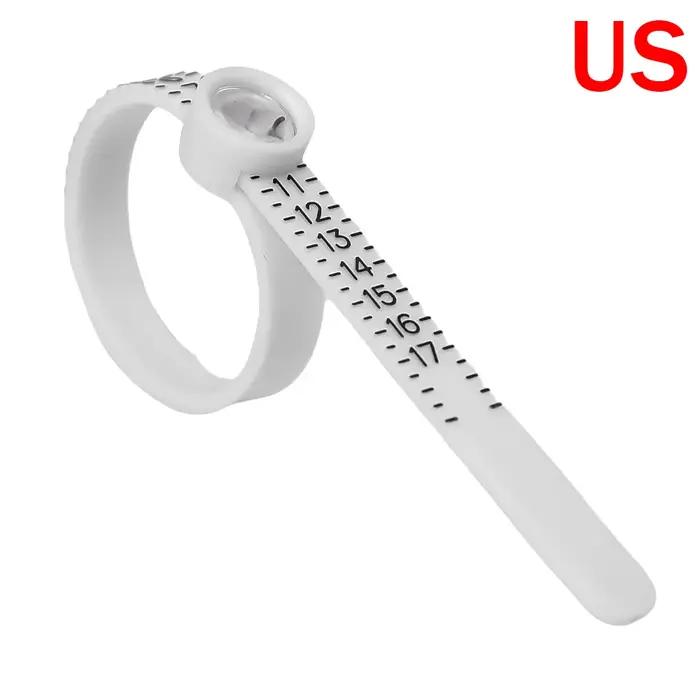 (1-2 pièces) règle d'anneau de taille américaine/ue, outils de ruban à mesurer avec loupe, jauge de