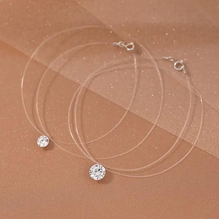 D VVS1 – collier avec pendentif Moissanite 2 carats pour femmes