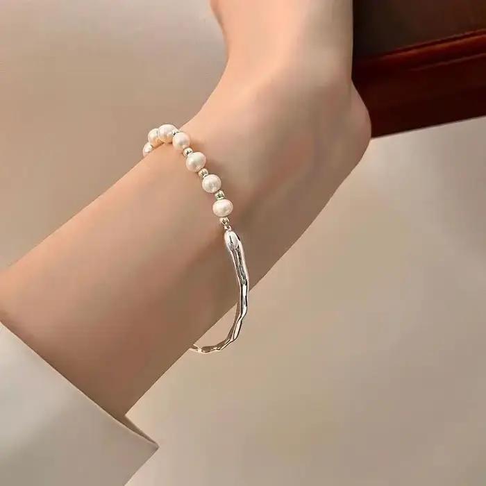 Nouveau Bracelet coeur perle pour femmes tempérament classique