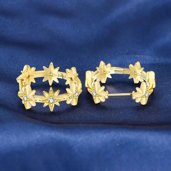 Orstarry – boucles d'oreilles octogonales géométriques en argent Sterling S925