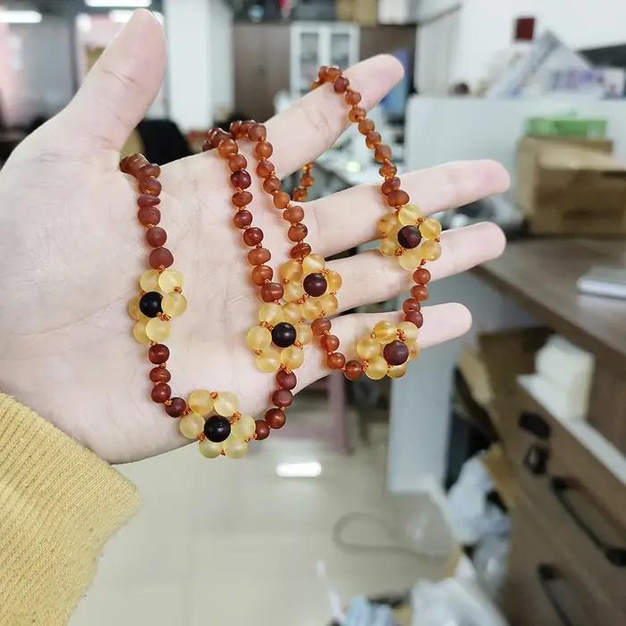 HAOHUPO collier d'ambre pour femmes
