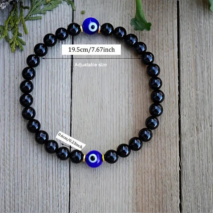 Bracelet de protection tourmaline noire anti-stress pour homme et femme élégant pour occasions spéciales et quotidien