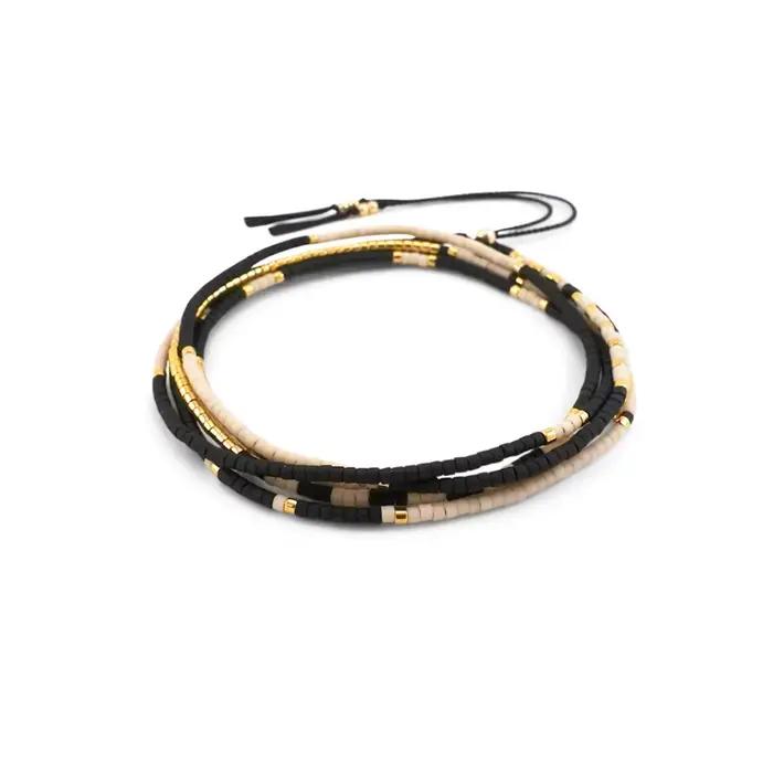 KKBEAD Miyuki Bracelet pour femme réglable empilable Boho collier bijoux multicouche été plage Brace