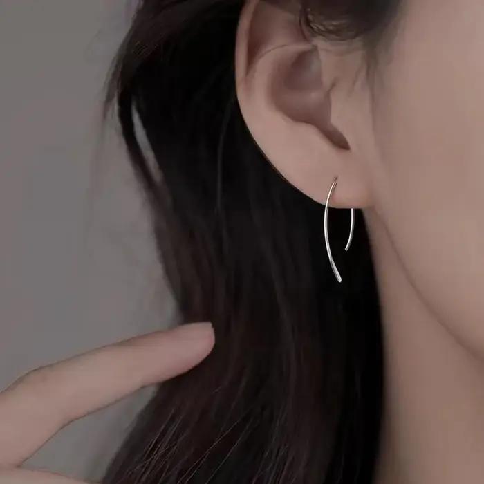 Boucles d'oreilles en argent Sterling 925 véritable pour femmes