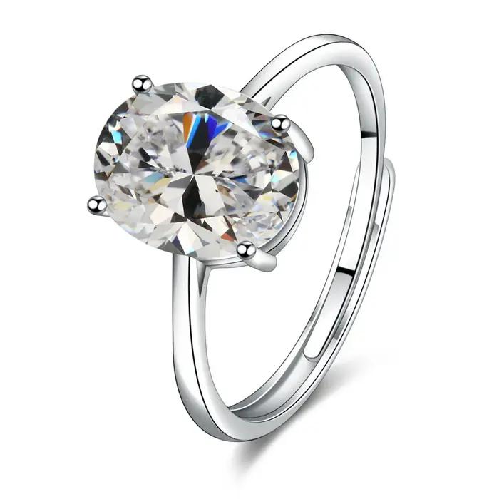 Bague réglable en argent Sterling 925 pour femmes