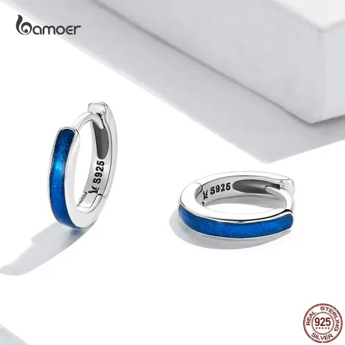 Bamoer – boucles d'oreilles rondes simples pour femmes