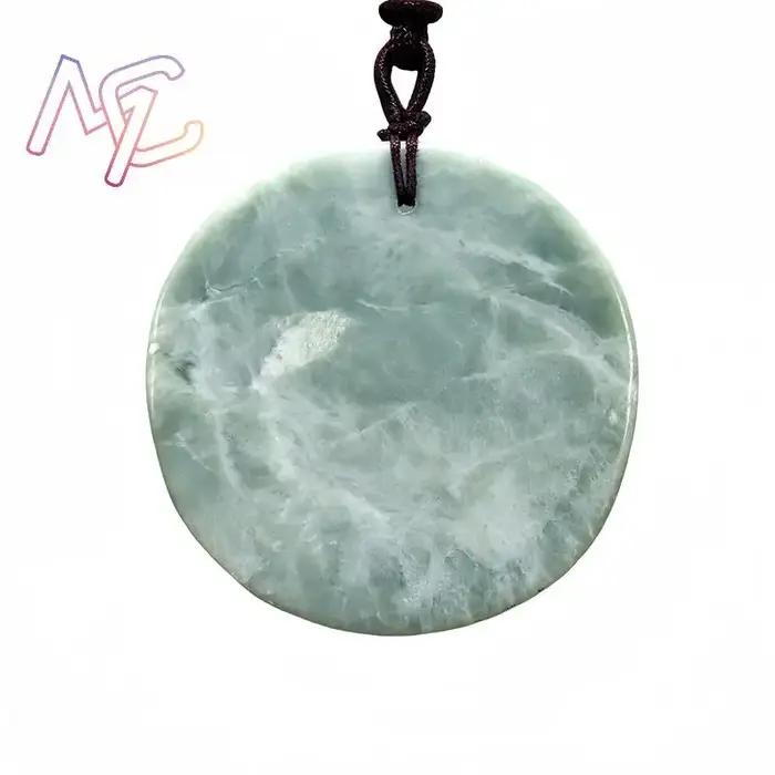 Collier pendentif renard en Jade véritable naturel